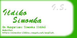 ildiko simonka business card